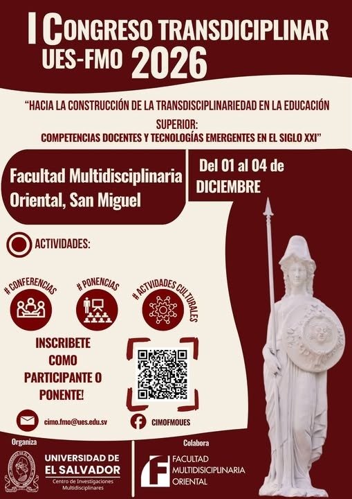 Afiche del I Congreso Transdisciplinar UES-FMO 2026